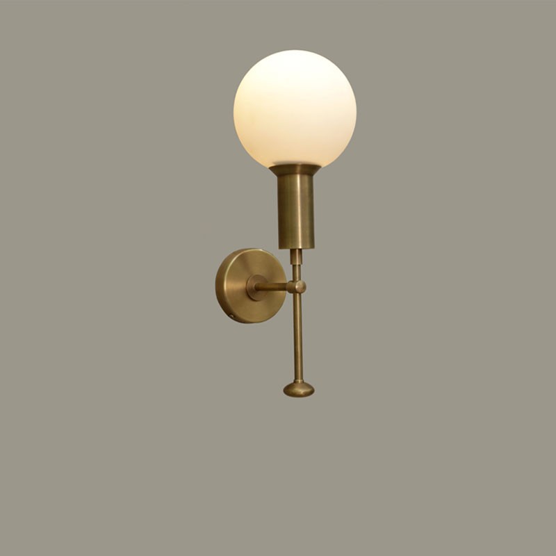 MOD WALL SCONCE GLASS GLOBE  - Lamp Shaper
