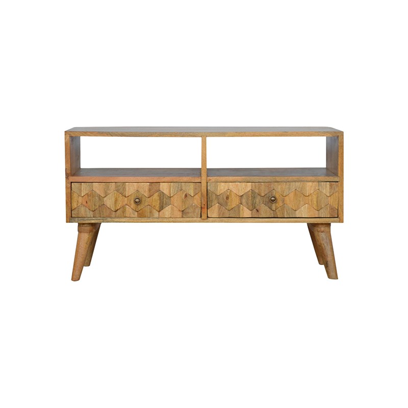 Pineapple Carved Media Unit Artisan Furniture