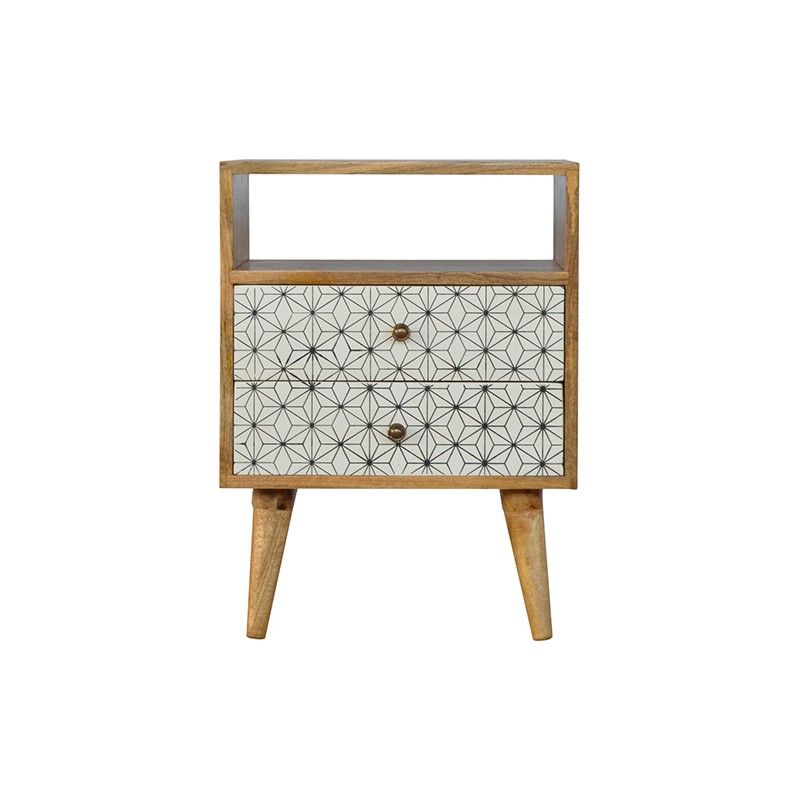 Prima Bedside with Open Slot Artisan Furniture