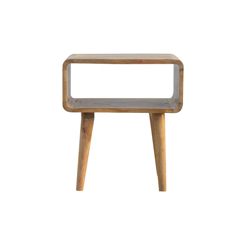 Curved Open Bedside Artisan Furniture