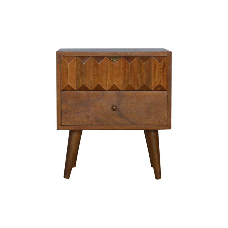 Chestnut Prism Bedside Artisan Furniture