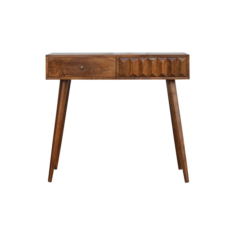 Chestnut Prism Console Table Artisan Furniture