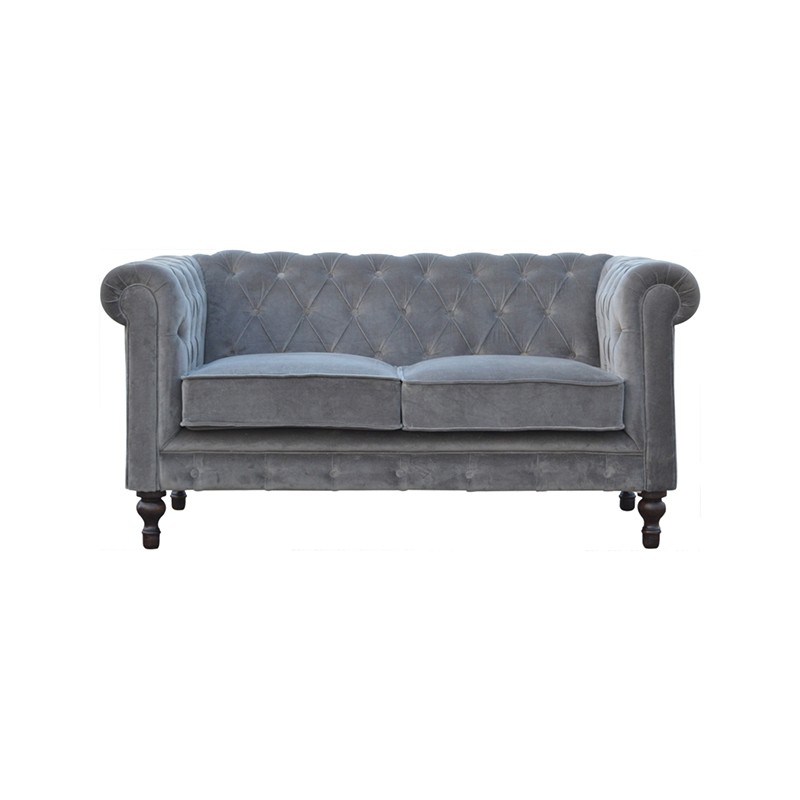 Grey Velvet Chesterfield Sofa Artisan Furniture