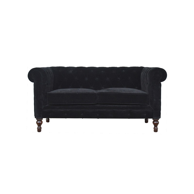 Black Velvet Chesterfield Sofa Artisan Furniture