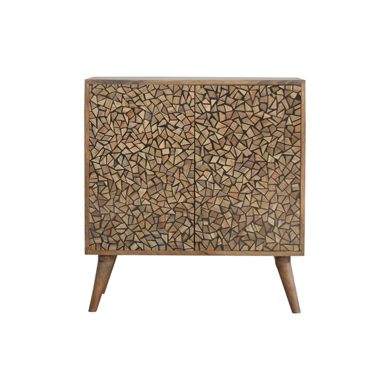 Lisbon Black Abstract Cabinet Artisan Furniture
