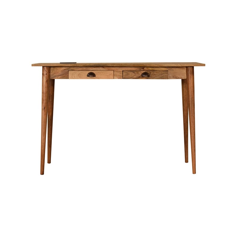 Nordic Style Writing Desk with 2 Drawers and Cable access Artisan Furniture