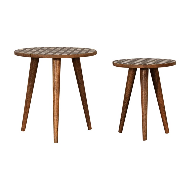 Monochrome Nesting Stools Artisan Furniture
