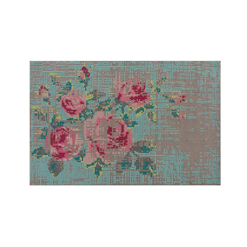 Canevas Flowers Color Gan Rugs