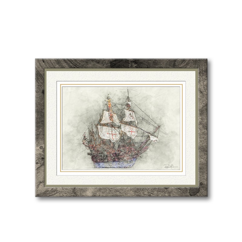 Vintage Ship 10 Easels & Tripods