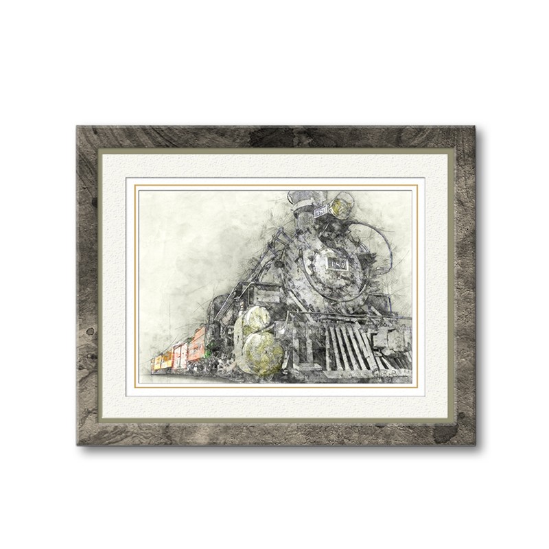 Vintage Train 4 Easels & Tripods
