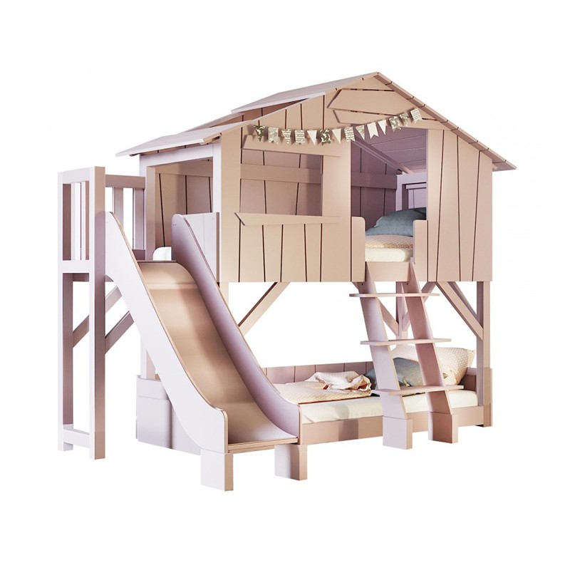 Threehouse Bunk Bed And Slide Mathy by Bols