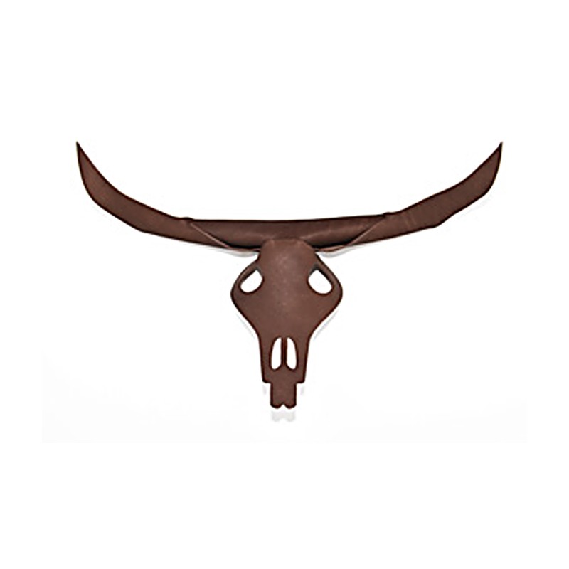 Bison Leather Stag Head Skull Mineheart