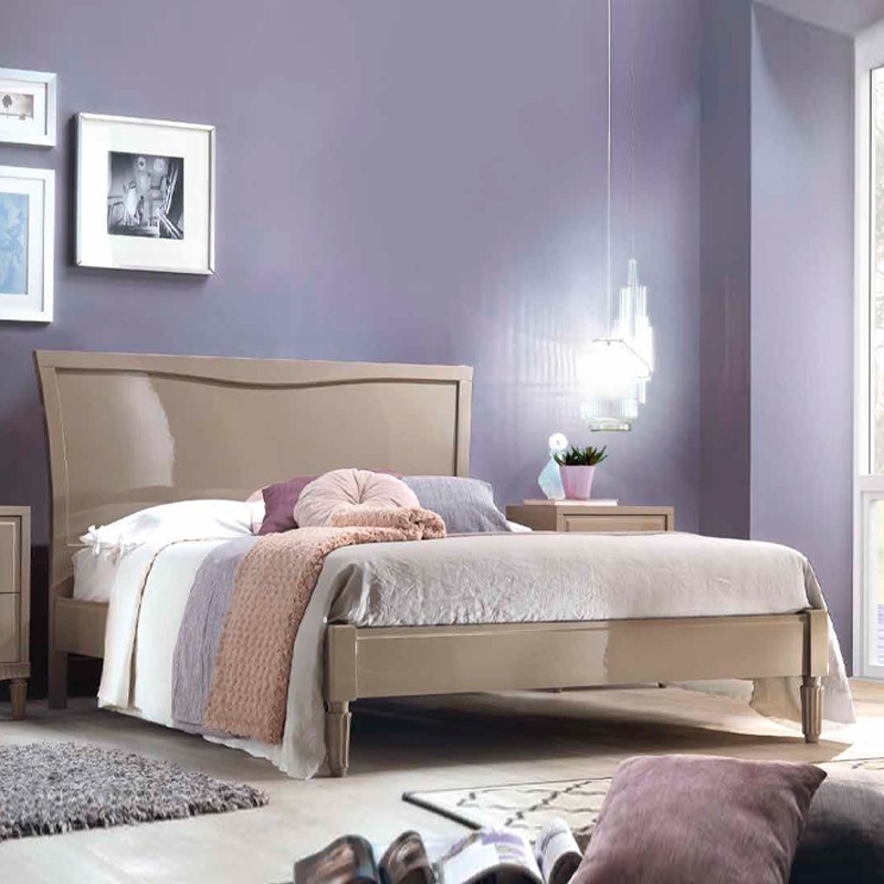 Aria ART 1238T Double Bed Wooden Headboard Arvestyle