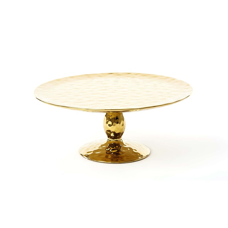 Fingers Porcelain Gold Cake Stand Seletti