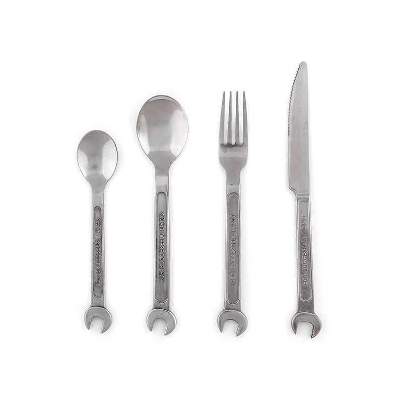 Machine Collection Cutlery Set Of 4 Pieces Seletti