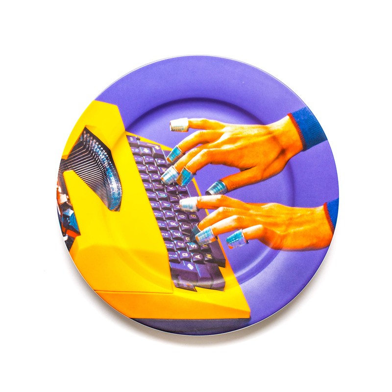 Porcelain Plate Typewriter Seletti