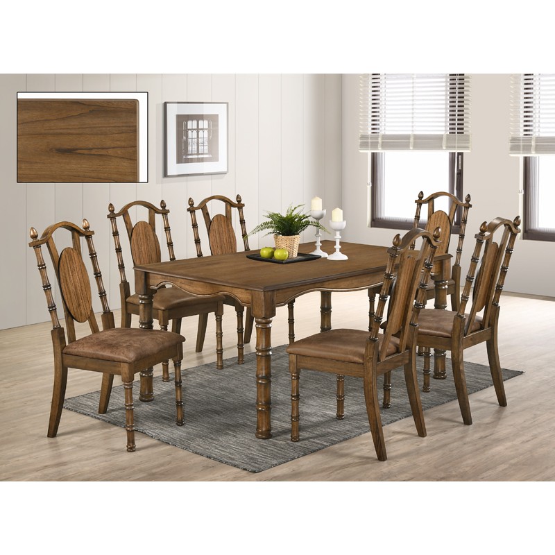 Rebeto Dining Set With Rebecca Table Golden Tech