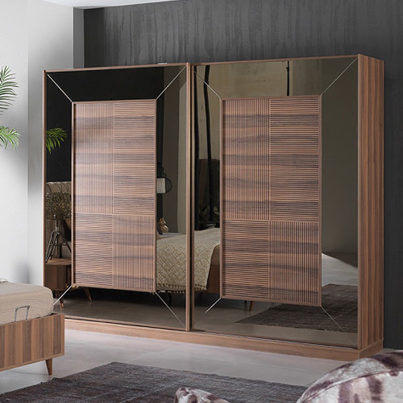 Alinda 2 Doors Sliding Wardrobe Ider