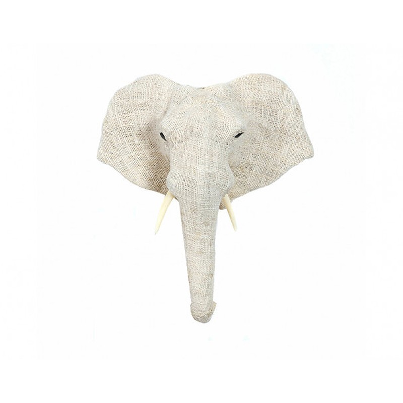 Evdema Brinda Linen Coated Gray Elephant Head Ak-Fp0050 Ider