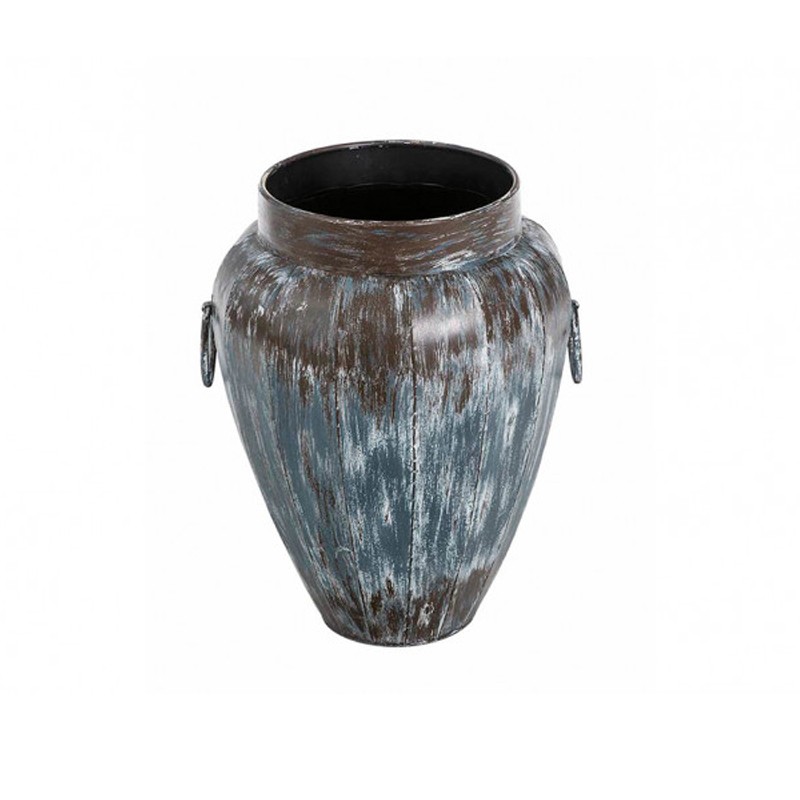 Lux Tumbled Blue Oval Cube Decor Ak EU0036 Ider