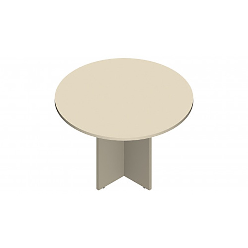 Circular Meeting Table With Paneled Leg Melamine Castellani