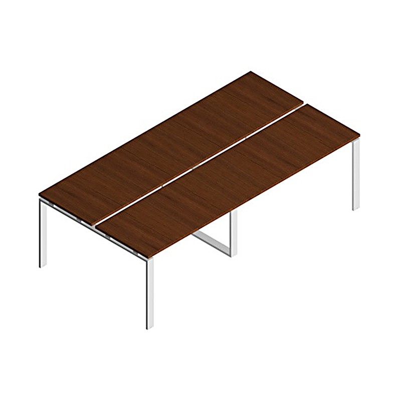 Meeting Table For Conferences And Meetings With Metal Fixed Legs And Melamine Castellani