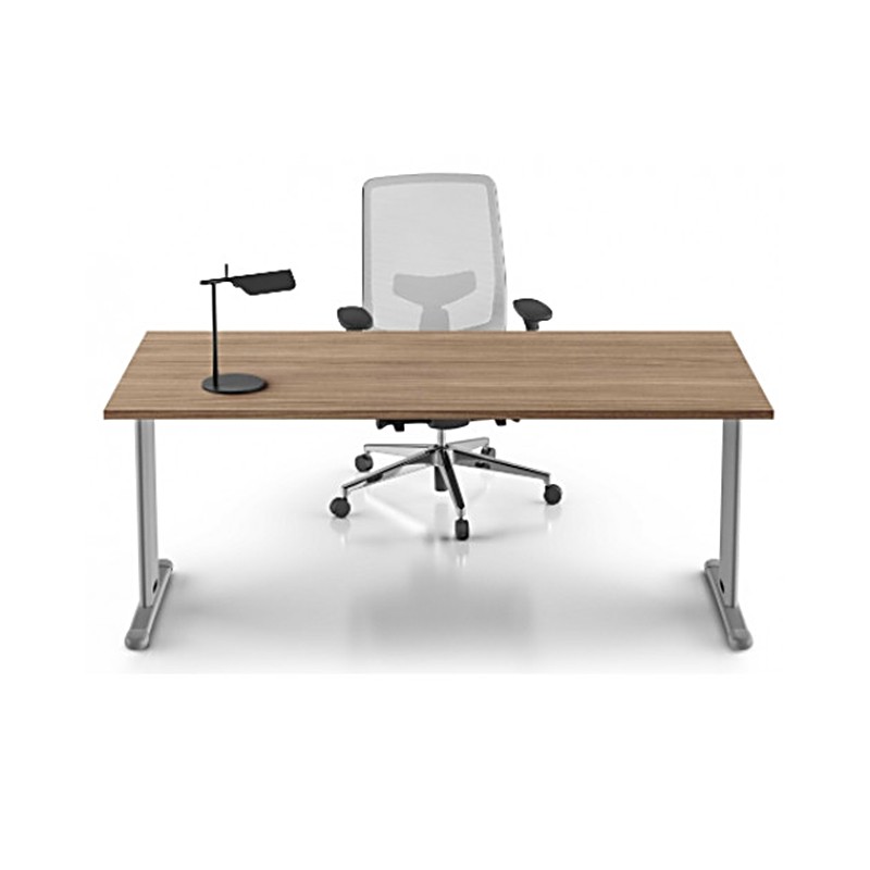 Office Desk With Melamine And Metal Frame Castellani
