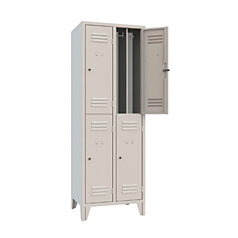 Top Mounted Metal Locker With 4 Doors with a clean dirty partition Castellani